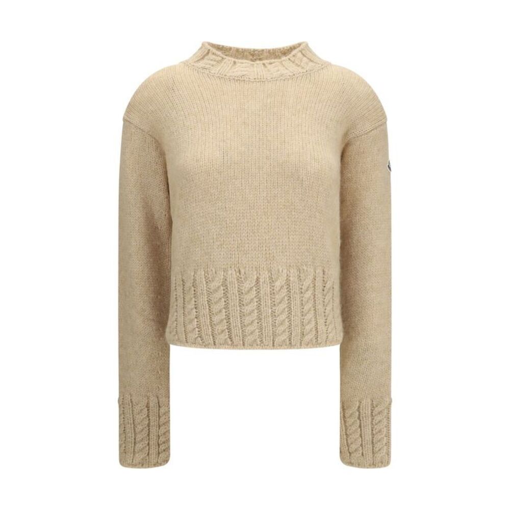 Moncler Beige Alpaca Vicugna Pacos Women's Sweatshirt